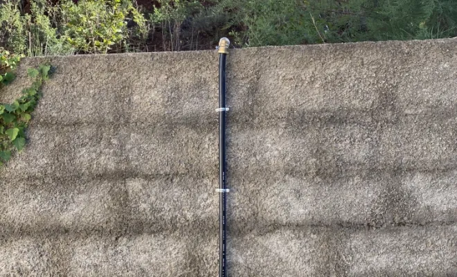 pose d'un robinet de jardin sur le réseau 